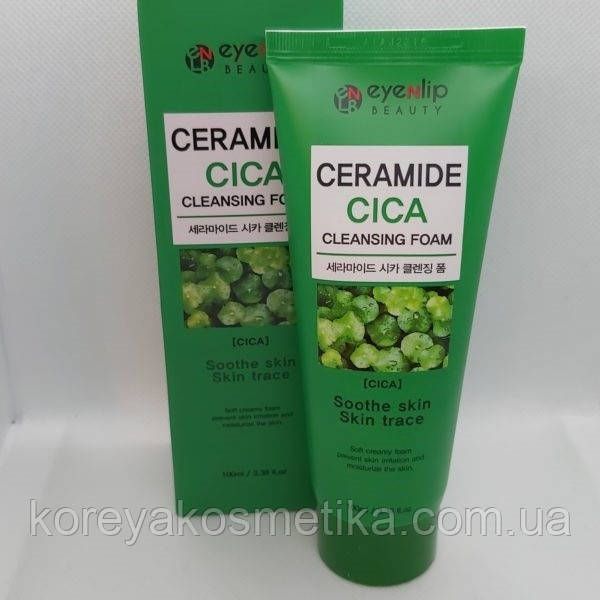 Кремовая пенка для умывания с керамидами и центеллой Eyenlip Ceramide Cica Cleansing Foam 1185558096 фото