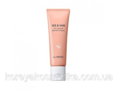 Матирующий крем для жирной и проблемной кожи The Saem See & Saw A.C Control Blemish Cream. 1403053559 фото