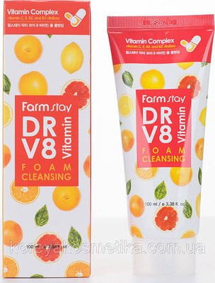 Универсальная крем-пенка для умывания Farmstay DR-V8 с витамином С 1105001364 фото