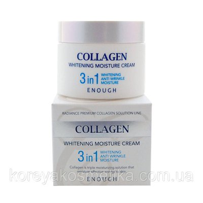 Освітлюючий зволожуючий крем з колагеном Enough Collagen Whitening Moisture Cream 1185563578 фото