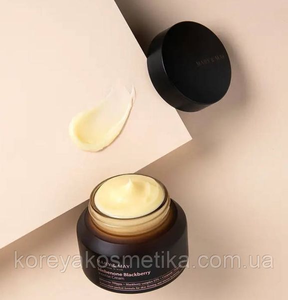 Інтенсивний омолоджувальний крем MARY&MAY Idebenone+Blackberry Intense Cream 1824163966 фото