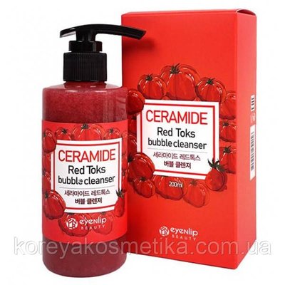 Керамидная піна для вмивання Ceramide Red Toks Bubble Cleanser 1095739941 фото