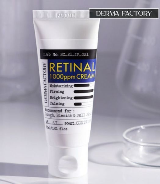 Нічний крем з ретиналем DERMA FACTORY Retinal 1000ppm Cream 000904 фото