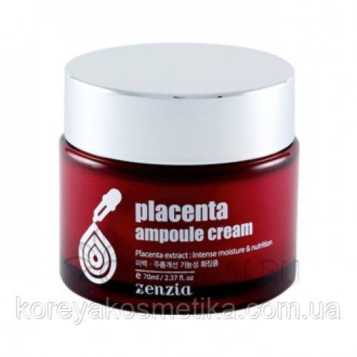 Крем с плацентой Placenta Ampoule Cream. 1095738337 фото