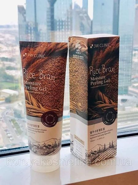 Скраб пілінг скатка з коричневим рисом 3W Clinic Moisture Peeling Gel - Rice Bran 1219271642 фото