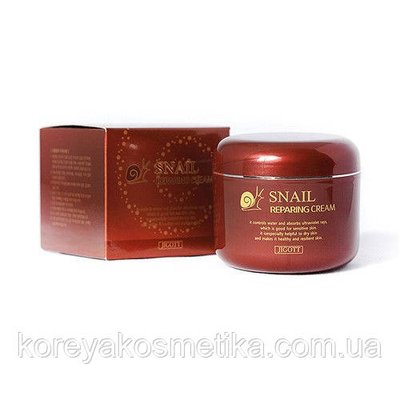 Равликовий крем Jigott Snail Reparing Cream 1095738346 фото