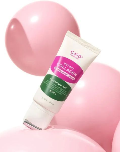 Антивозрастной крем для шеи и зоны декольте со встроенным гуаша CKD Guaranteed Retino Collagen Small Molecule 300 Guasha Neck Cream 0002030 фото