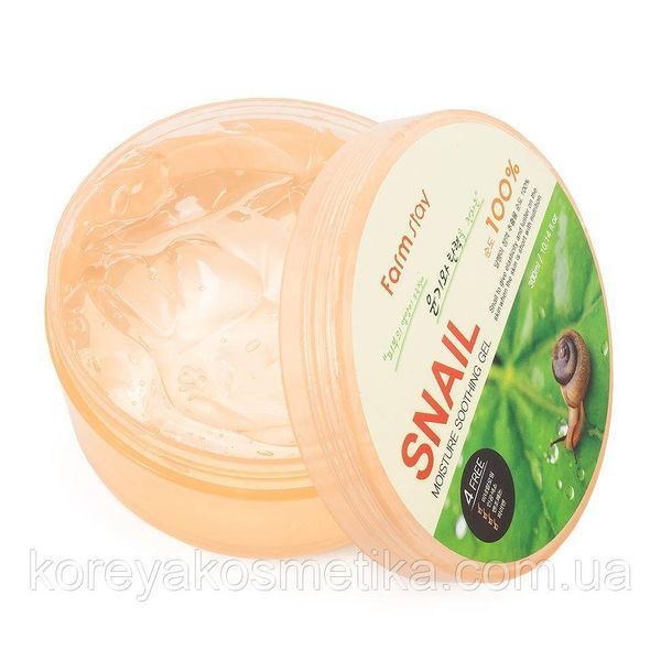 FarmStay Moisture Soothing Gel Snail. Многофункциональный смягчающий гель с экстрактом слизи улитки 1472088205 фото