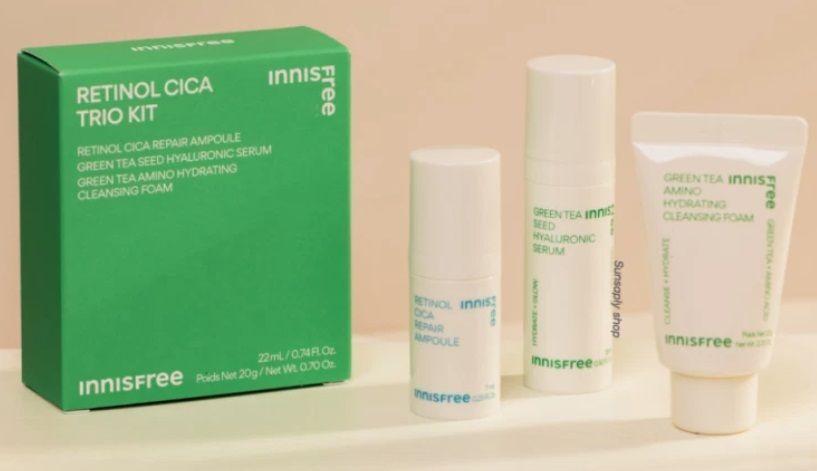 Набор восстанавливающих и защитных средств INNISFREE Retinol Cica Trio Kit 174240268335 фото