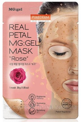 Маска для лица PUREDERM Real Petal MG:gel Mask #Rose 1095739436 фото
