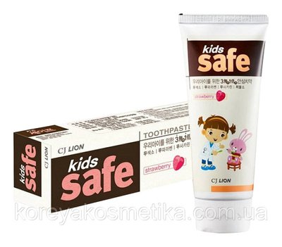 Детская зубная паста Lion Kids Safe Strawberry 1112387741 фото