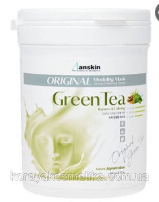 Альгинатная маска с зеленым чаем Anskin Green Tea Modeling Mask 1838409271 фото
