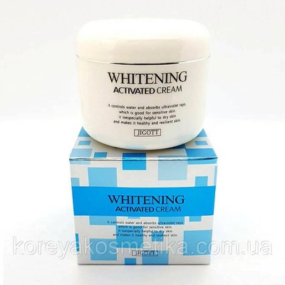 Осветляющий крем для лица Jigott, Whitening Activated Cream, 100 г. 1175405328 фото