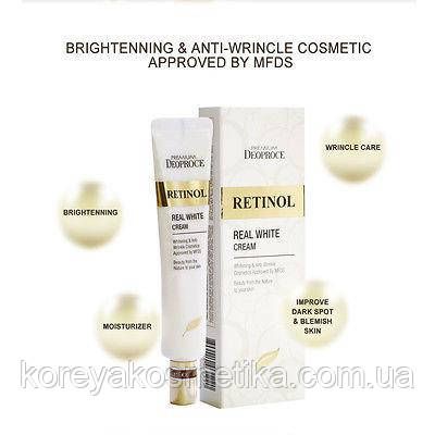 Відновлюючий відбілюючий крем з ретинолом DEOPROCE Premium Retinol Real White Cream. 1113875094 фото