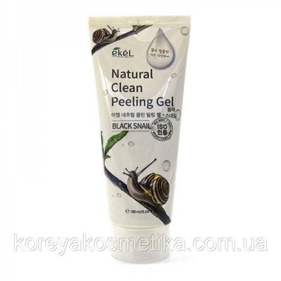 Пілінг-скатка EKEL Black Snail Natural Clean Peeling Gel, 180 мл  1095739905 фото