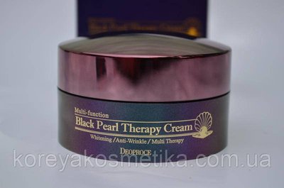 Антивозрастной крем-гель с черным жемчугом Deoproce Black Pearl Therapy Cream 1113878911 фото