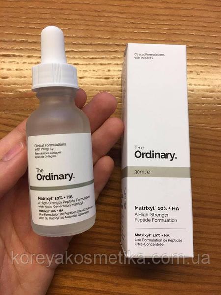 Сыворотка для лица с пептидами the ordinary matrixyl 10% + ha 1226286120 фото