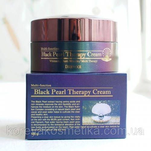 Антивіковий крем-гель із чорними перлами Deoproce Black Pearl Therapy Cream 1113878911 фото