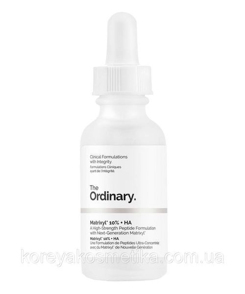 Сыворотка для лица с пептидами the ordinary matrixyl 10% + ha 1226286120 фото