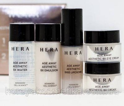 Набор омолаживающих миниатюр Hera Age Away Aesthetic Professional Kit, 5 Pcs 1633855723 фото