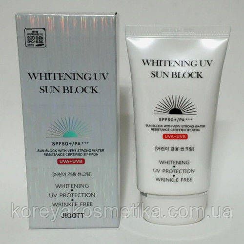 Сонцезахисний відбілюючий крем Jigott Whitening UV Sun Block SPF 50+/PA+++70 ml 1095739370 фото