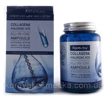 Гіалуронова сироватка з колагеном FarmStay Collagen&Hyaluronic Acid All 1095738382 фото