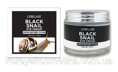Крем для повік Lebelage Eye Cream Black Snail з муцином чорного равлика 70 мл 1689090785 фото