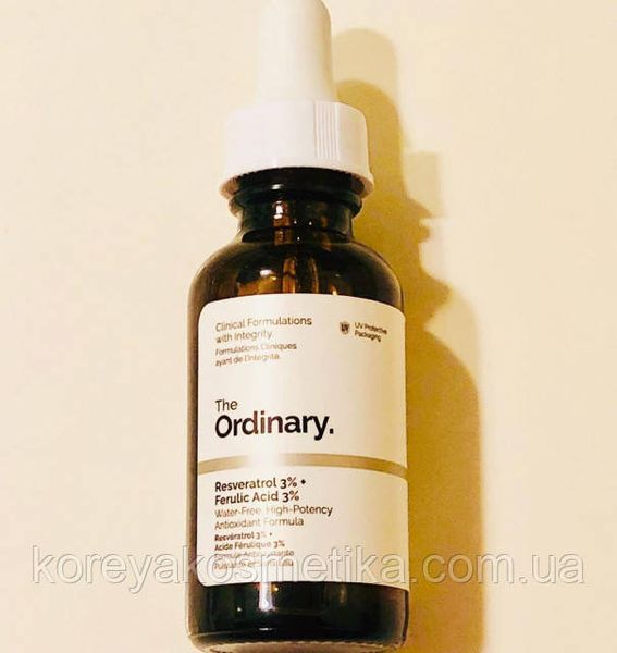 Сыворотка антивозростная The Ordinary - Resveratrol 3% + Ferulic Acid 3% 1095740007 фото