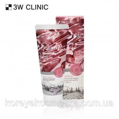 3W Clinic Пінка для вмивання з гіалуроновою кислотою Hyaluronic Cleansing Foam 1692484249 фото