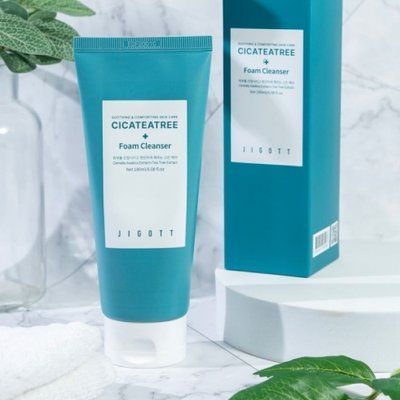 Очисна пінка для обличчя з центелою й чайним деревом JIGOTT Cicateatree Foam Cleanser  0003002 фото