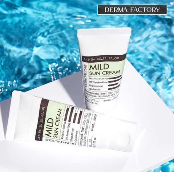 Заспокійливий сонцезахисний крем Derma Factory Mild Sun Cream SPF 50+ PA++++ 30 g 000708 фото